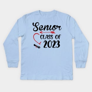 Senior 2023. Class of 2023 Graduate. Kids Long Sleeve T-Shirt